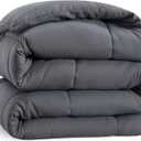 Casa Platino Full Comforter - Ultra Soft Bed Comforter Full Size, Quilted Duvet Insert with Corner Tabs, Cozy Warm Comfortable Down Alternative Bedding - Grey