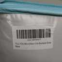 TILLYOU Microfiber Crib Bumper Gray