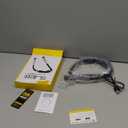 Glocusent Ergonomic Reading Light, 1600mAh Rechargeable Book Light for 100 Hrs - 3 Colors & 5 Brightness, Neck Light with Timers, Sleep Aid & Travel Lock, Perfect for Reading, Knitting & Craft (Gray)