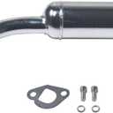 Exhaust with Muffler for Predator 212cc 196cc 6.5HP Go Kart Mini Bike for Coleman CT200U BT200X CT200u-ex Mini Bike for Honda GX160 GX200 Go Kart