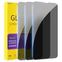 PEHAEL 3Pack for iPhone 16e/14/13/13 Pro Privacy Screen Protector Full Coverage Anti-Spy Tempered Glass Film 9H Hardness Easy Installation Bubble Free [6.1 inch]