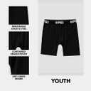 PSD Underwear Youth Boys Boxer Briefs - Smiley Print, Comfortable Active Underwear for Boys, Boys Underwear Packs & Singles (M)