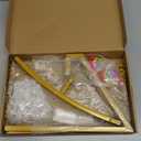 Fomcet 6FT Round Wedding Arch Circle Backdrop Stand Balloon Frame Gold Metal Wedding Arch for Ceremony Birthday Party Baby Shower Anniversary Bridal Graduation Background Decoration