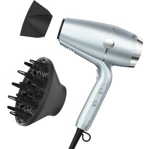 INFINITIPRO BY CONAIR SmoothWrap Hair Dryer with Diffuser | Blow Dryer for Less Frizz, More Volume and Body | With Advanced Plasma and Ceramic Technology | Mint (1 Count (Pack of 1))