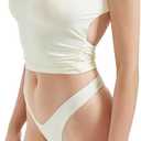 SUUKSESS Women Sexy Backless Tank Top Going Out Double Lined Y2k Basic Crop Tops (Large, 01 Cream White)