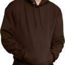 Hanes mens Ultimate Sweatshirt, Heavyweight Fleece Hoodie, Cotton Sweatshirt for Men (Brown, M)