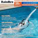 Submersible Sump Pump 1/2 HP 2300 GPH, Water Pump with Hose for Pool Draining, Portable Submersible Pump Handles Clean & Dirty Water, 25ft Power Cord, 3/4" GHT Adapter