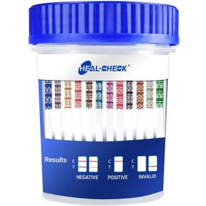 6 Pack Multi Drug Urine Test Cup 12 Panel with Temperature Strip,Testing 12 Different Drugs,Instant Multi Panel Drug Screening Test Kit