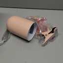 Globe Electric 52303 Carter 15" Clip-Arm Desk Lamp, Matte Pink, Adjustable Gooseneck Arm, in-Line On Off Switch