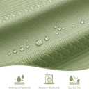 Sage Green Boho Small Stall Shower Curtain 36 x 72, Farmhouse Narrow Half Size Fabric Shower Curtains for Modern Bathroom Decor, Bohemian Tufted Textured Cloth Shower Curtain 36 inch