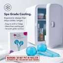 Plum Beauty Facial Cooling Globes - Cool Massage Tools for Refreshing Skincare Routine, Enhances Self Care, Reduces Puffiness - Set of 2
