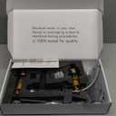 BWE Black and Gold Widespread Bathroom Faucet 3 Hole 8 Inch 2 Handles Commercial Bathroom Sink Faucet with Brass Pop Up Drain Stopper and Supply Lines Bath Vanity Lavatory Mixer Tap,6.81 inch Widespread Version, Black and Gold