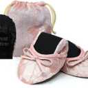 Silky Toes Womens Foldable Lace Wedding Flats Comfortable Bridal Dressy Shoes (Medium)