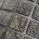 Smiry Front Door Mat Outside Entrance, Heavy Duty Natural Rubber Doormat, Non Slip, Trap Dirt and Moisture, Easy Clean, Low Profile Welcome Floor Mats for Indoor Outdoor Entry, 70x46.5 Inch, Grey