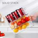 12 Pack Refrigerator Organizer Bins, 3 Sizes Stackable Clear Pantry Storage with Handles for Fridge, Freezer, Shelves, Drawer, Snack Organizer for Home & Kitchen