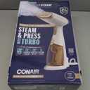 Conair Handheld Garment Steamer for Clothes, Turbo ExtremeSteam 1875W Fabric Steamer, Portable Handheld Design, Strong Penetrating Steam,  White/Champagne (One Size)