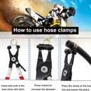 Tnisesm 1/4 Inch ID Fuel Line Hose 10 Feet + 20Pcs 2/5" ID Hose Clamps for Kawasaki Kohler Briggs & Stratton Small Gas Diesel Powersports Engines and Generators