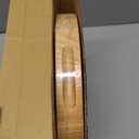 Extra Large & Thick Wood Cutting Board 13 x 13 x1.5 Inch, End Grain Built-In Compartment and Juice Canal, Heavy Duty Chopping Board, Thick Carving Board for Bread Fruits (Round: 13 x 13 x 1.5 inch)