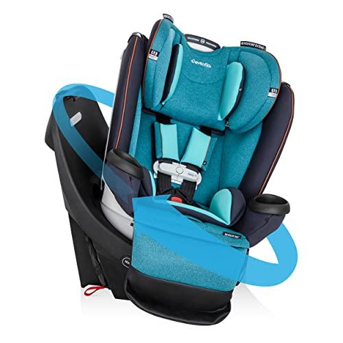 Evenflo Gold Revolve360 Extend All-in-One Rotational Car Seat with SensorSafe (Sapphire Blue) Manfacturing Date: 2025/09/16