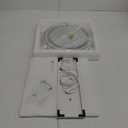 Hasipu Vanity Mirror with Lights and Bluetooth, 28" LED Makeup Mirror, Lighted Makeup Mirror with Lights, Smart Touch Control 3 Colors Dimmable Round Mirror 360°Rotation White