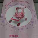 My First Baby Doll Stroller for Toddlers 3 Year Old Girls, Little Kids | Folding Baby Stroller for Dolls, Toy Stroller for Baby Dolls with Bottom Storage Basket, Foldable Frame, Canopy, Seatbelt (Unicron)