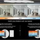 Feit Electric 5/6 Inch LED Recessed Downlight, 22.5W (120W Eqv), Dimmable, Adjustable White 2700K5000K, Retrofit Kit, E26 Adapter, Ideal for Larger Spaces or High Ceilings, LEDR56XHO/6WYCA/4, 4 Pack