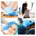 Jointown Basic Synmax Vinyl Exam Gloves Disposable Exam Gloves, 4 Mil, Blue, Latex & Powder Free, BMPF-3002, Medium