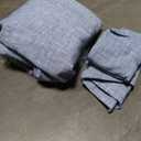 3-Piece Bedding Set: 1 Duvet Cover (68" x 92") & 2 Pillow Shams, Gray