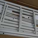 Metal Platform Twin Bed Frame with Headboard Sturdy Steel Slats Support No Box Spring Needed Easy Assembly White
