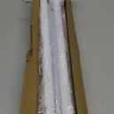 Shower Curtain Rod 31-80 in Adjustable Curtain Rod No Drilling Tension Shower Rod Stainless Steel for Bathroom Room Divider, White