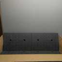 2 Pack 4'' Rise Rubber Curb Ramp Heavy Duty Loading Rubber Curb RampsSuitable for Cars, Bicycles, Motorcycles, Lawn Mowers, Mobile Pets (38.6 x 11.8 x 4 Inch)