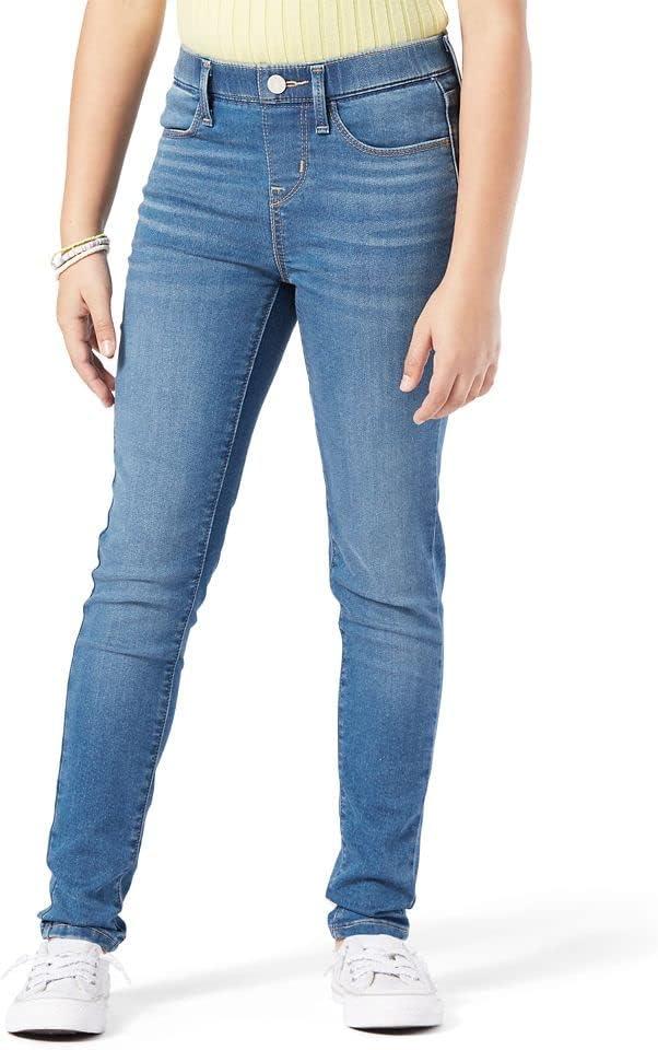 Levi Strauss Signature Gold Girls' Pull on Super Skinny Jeans (14, (New) Spring Glen)