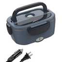 Electric Lunch Box Quick Heated Lunchbox 12V/24V/ 110V for Outdoor Truck Car Dark Blue | Kitchen, Dining & Bar | Kitchen Storage & Organization | Lunch Containers 1.