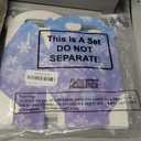 ReliThick 24 Pcs Snowflake Party Favor Bags Boxes Blue and Purple Snowflake Paper Gift Boxes Candy Treat Goodie Bags for Winter Themed Wonderland Birthday Party Supplies Decorations