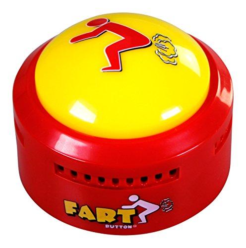 Talkie Toys Products Fart Button - Lights Up and Plays 20 Funny Fart Sounds - Fun Prank & Gag Gift - Funny Gift & Stocking Stuffer