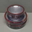 U-QE 120PCS Red Plastic Plates for Party - Valentines Plates Disposable Heavy Duty - Fancy Disposable Plates Include 60 10" Dinner and 60 7" Dessert Platos for Party, Valentines Day & Special Moments