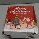 4FT Christmas Inflatable Santa Claus Outdoor Decorations Built-in Bright LEDs, Xmas Santa Carrying Present Sack, for Window Wall Roof Yard Garden Lawn Home Party