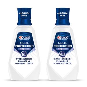 Crest Pro-Health Mouthwash, Teeth Whitening for Adults, 6 in 1 Benefits, Breath Freshener, 946mL, 2 Pack, Alcohol Free Mouth Rinse, Anti Cavity, Enamel Repair, Bad Breath Treatment, Mint Flavor