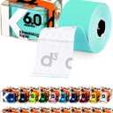 d3 K6.0 Kinesiology Tape 2in x 20ft Spearmint  Uncut Roll Latex-Free Hypoallergenic Sports Physio Tape for Knee, Shoulder, Back & Muscle Support  Athletic Injury Recovery & Blister Prevention