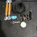 Window Screen Replacement,Screen Door Repair Kit, 48"x178" Black Window Screen Mesh,Including 50 FT Splines+Hooks+2 Rollers+8 Clips+Scissors+Knife+Tape Measure,Fully Equipped Window Screen Repair Kit