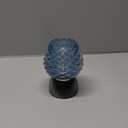 Battery Operated Lamp with Timer, Cute Small Cordless Glass Table Lamp for Home Decor, Kitchen, Bathroom, Birthday Gift for Women, Pinecone, Blue