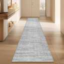 Runners for Hallways 2x8 Kitchen Runner RugsModern Abstract Rug Runners for EntrywayStain Resistant Washable Runner Rug Non-Slip 8ft Carpet Rug for Bedroom Living Laundry RoomGrey,2'x8'