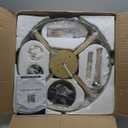 Gold Fandelier Ceiling Fan with Light,20" Crystal Chandelier Ceiling Fans with Lights and Remote Control,Modern Caged Flush Mount Fandelier with 6 Speeds for Living Room Bedroom Nursery