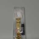 MioHHR Solid Stainless Steel Band Compatible with Apple Watch 41mm, Metal Strap with Soft TPU Case for iWatch Series 9 8 7 Women and Men, Gold