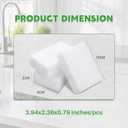 2 x Magic Melamine Sponge Eraser, 6Pack 2X Density Magic Cleaning Erasers in Bulk Extra Durable & Long Lasting, Multi-Functional Melamine Foam Sponges for Bathroom Window Shoes Kitchen