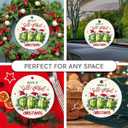 3 x Christmas Pickle Ornament 2025, Christmas Home Decor Keepsake for Pickle Lovers, Unique Ceramic Pickle Ornaments for Christmas Tree Decorations, Funny Pickle Gifts for Women, Men, Him, Her