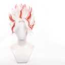 White Mixed Red Cosplay Wigs Halloween Christmas Costume Party Wig
