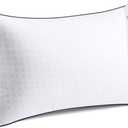 JollyVouge Standard Size Bed Pillow 1-Pack, Single Pillow for Sleeping, Breathable and Supportive with Down Alternative Fill, Hotel Collection Pillow for Side, Back, and Stomach Sleepers