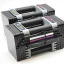 PowerBlock Elite EXP Adjustable Dumbbells, 1 Set Stage 1, 5-50 lb. Dumbbells, Durable Steel Build, Innovative Workout Equipment, All-in-One Dumbbells, Expandable with Expansion Kits