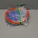 Hopscotch Rings, 1-Set – 10 Round Hoops (11-inch) + 15 Connectors, Agility Rings for Kids, Builds Gross Motor Skills, Preschool & Kindergarten PE, Indoor/ Outdoor Playground Obstacle Course